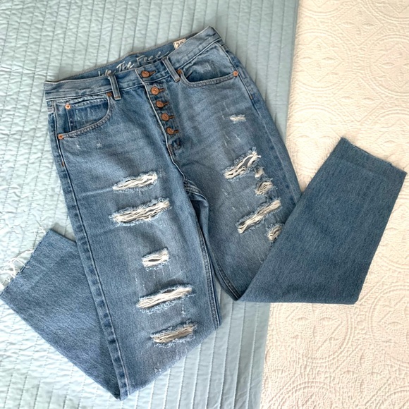 We The Free Denim - We the Free Blossom Rigid Distressed Jeans Sz 28